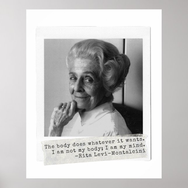 Poster Rita Levi-Montalcini cite les femmes dans la scien (Devant)