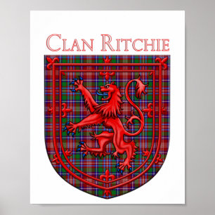Poster Ritchie Tartan Scottish Plaid Lion Rampant