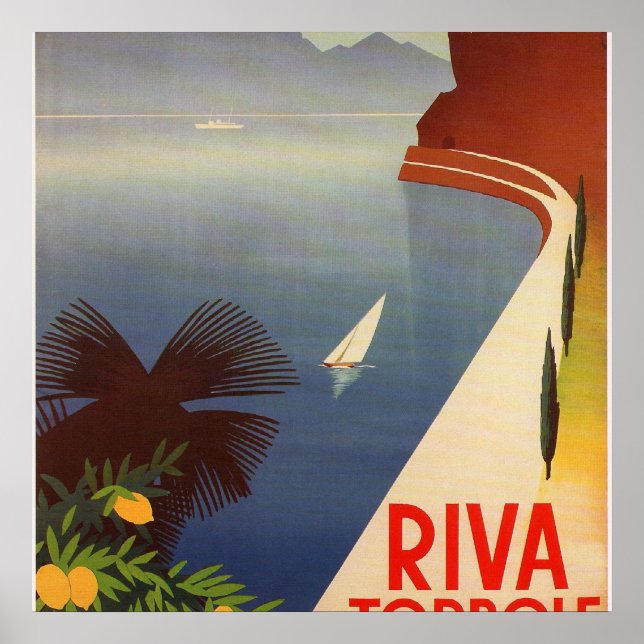 Poster Riva Torbole, Lac de Garde (Devant)