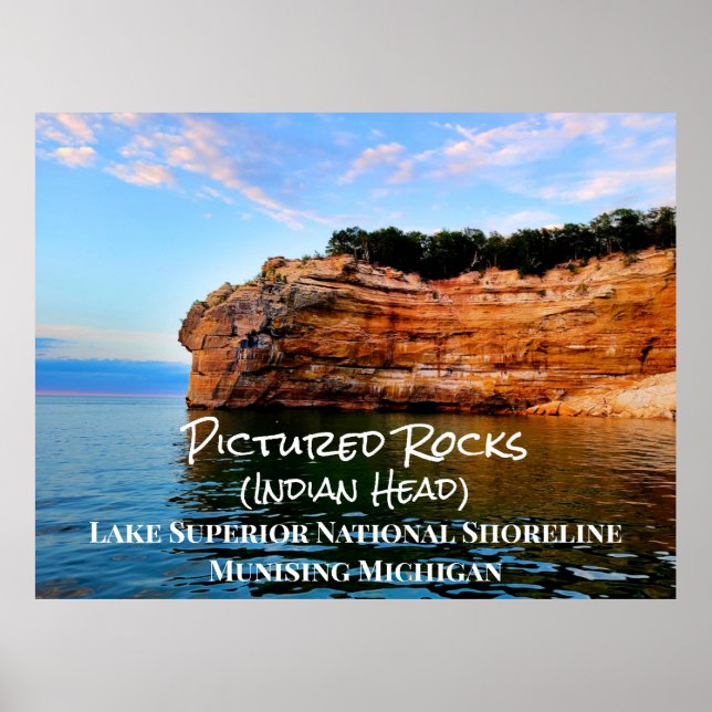 Poster Rivage national de Rocks Lake Superior (Devant)