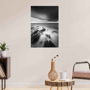 Poster Rivage rocheux dramatique