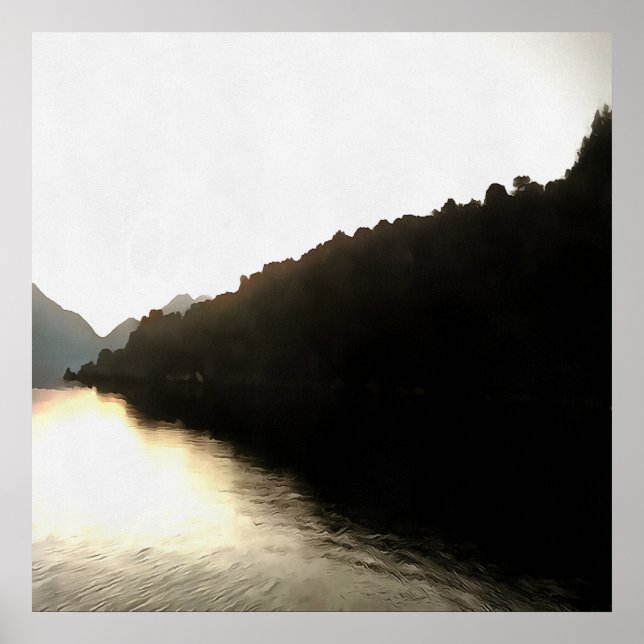 Poster Rivages D'Ombres Paysage Art (Devant)