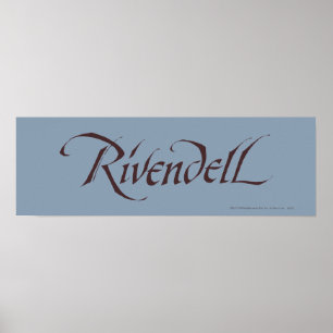 Poster Rivendell Name Solid