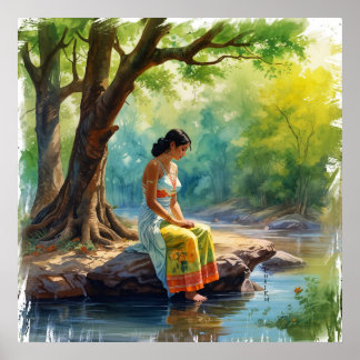 Poster River of Thoughts Wall Art