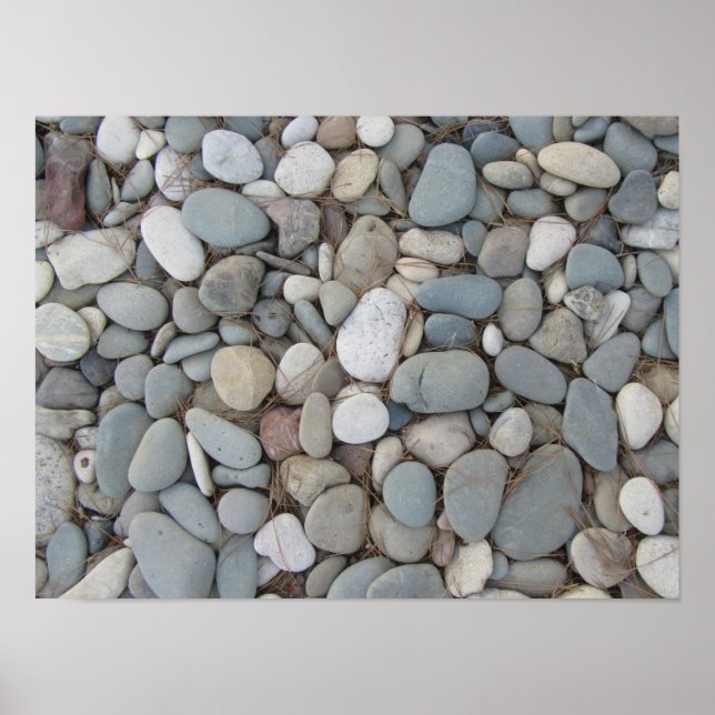 Poster River Stones Automne Motifs (Devant)