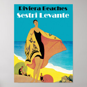 Poster Riviera Beaches ~ Sestri Levante