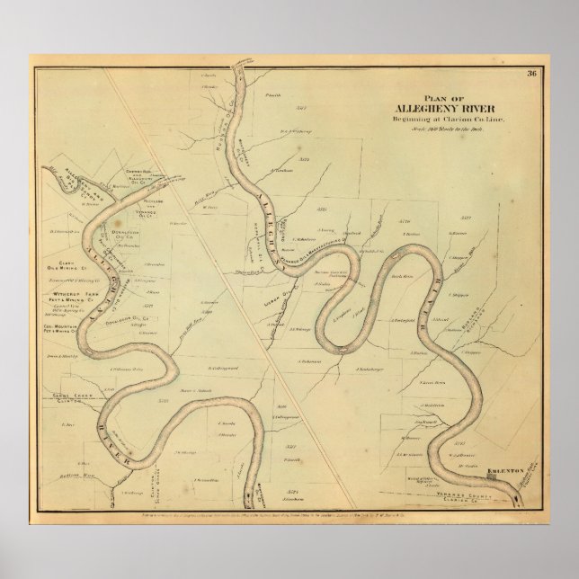 Poster Rivière Allegheny (Devant)