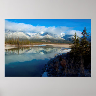 Poster Rivière Athabasca, Parc national Jasper, Alberta