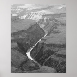 Poster Rivière Black & White Colorado Courir 16x20
