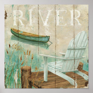 Poster Rivière calme