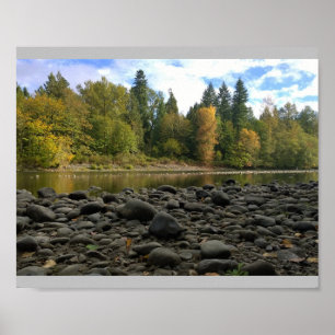 Poster Rivière Clackamas, Oregon