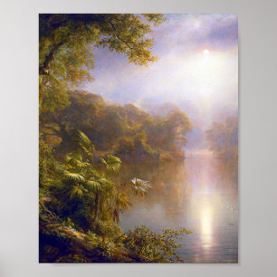 Poster Rivière de la Lumière par l'église Frederic Edwin