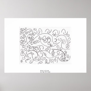 Poster Rivière de la vie