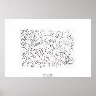 Poster Rivière de la vie