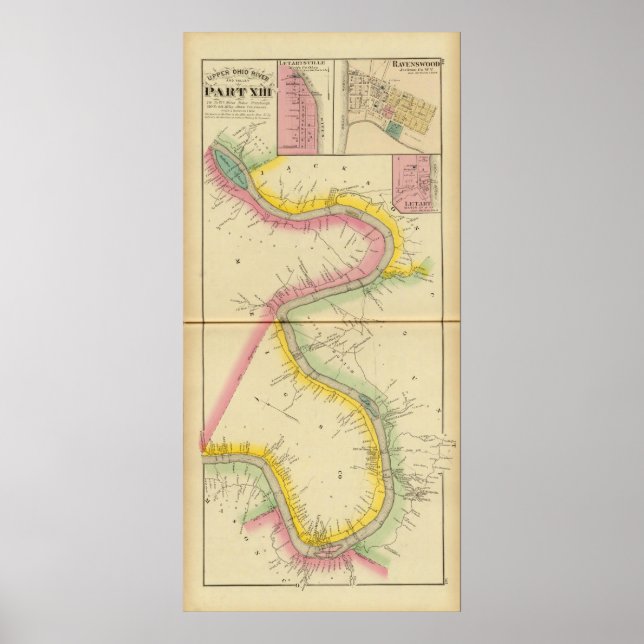 Poster Rivière et vallée de l'Ohio supérieur 11 (Devant)