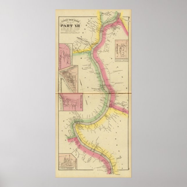 Poster Rivière et vallée de l'Ohio supérieur 2 (Devant)