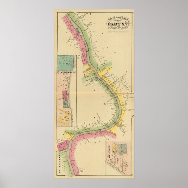 Poster Rivière et vallée de l'Ohio supérieur 7 (Devant)