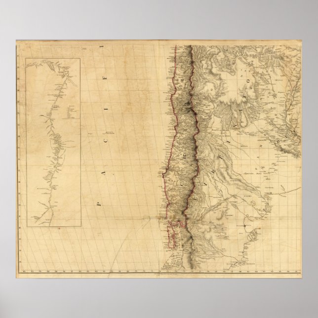 Poster Rivière Orinoco, Venezuela, Colombie (Devant)