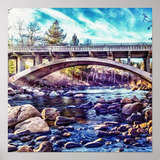 Poster Rivière Truckee à Verdi Nevada