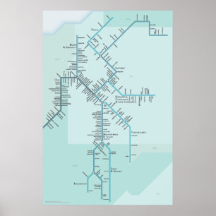 Poster Rivière Upper Ohio 20 po x 30 po
