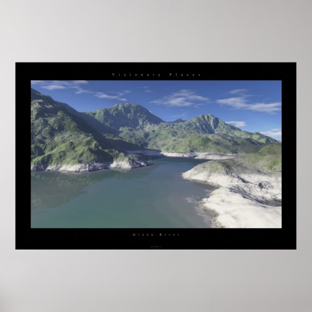 Poster rivière verte (Devant)