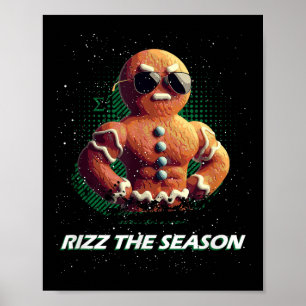 Poster Rizz La Saison Gingerbread Homme Sigma Homme Noël
