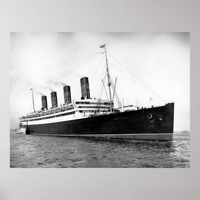 Poster RMS Aquitania (Devant)