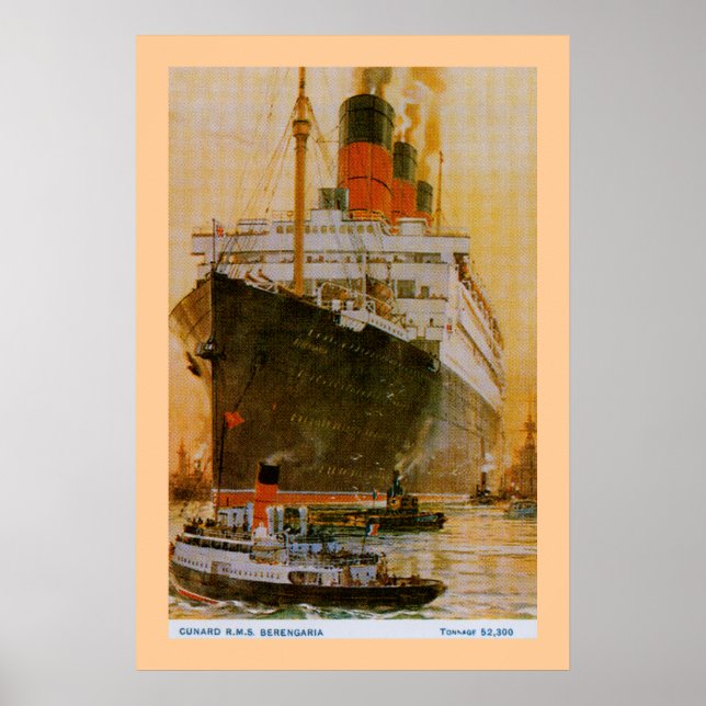 Poster RMS Berengaria (Devant)