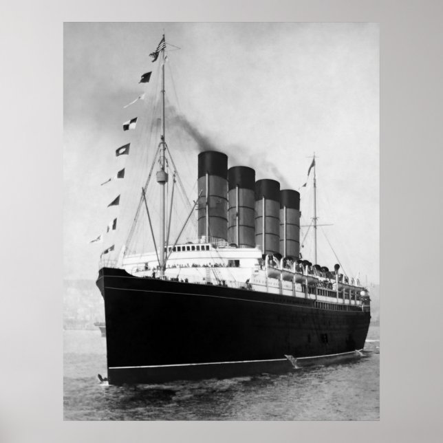 Poster RMS Lusitania (Devant)