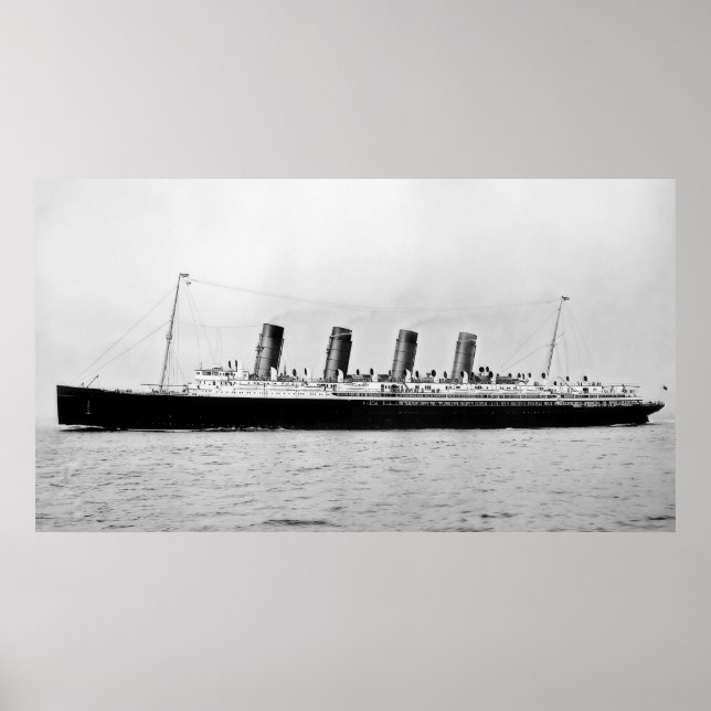Poster RMS Mauretania (Devant)