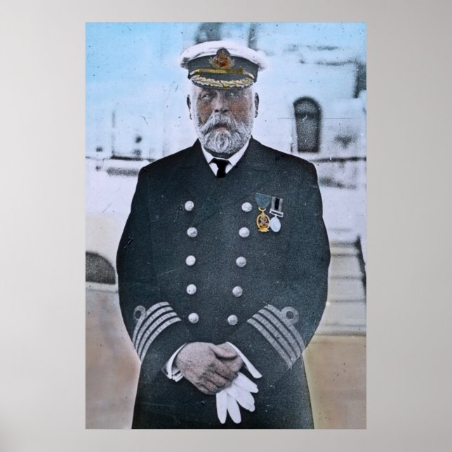 Poster RMS Titanic Capitaine Edward J. Smith (Devant)