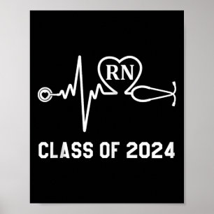 Poster Rn Infirmière Infirmière Enregistrée Classe De Dip