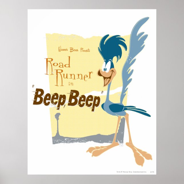 POSTER ROAD RUNNER™ BEEP BEEP™ ! (Devant)