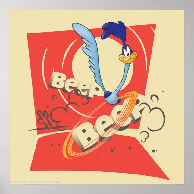 Poster ROAD RUNNER™ BEEP BEEP!™ Graphique de coucher de s (Devant)