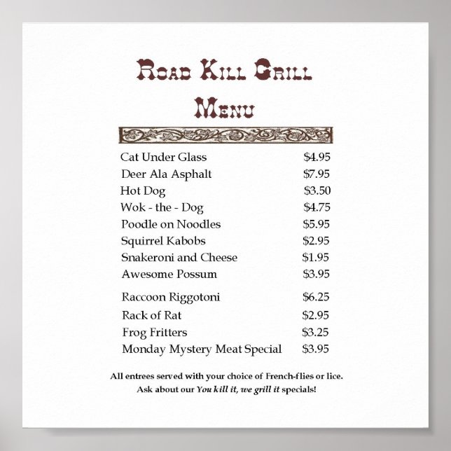 Poster Roadkill (Devant)