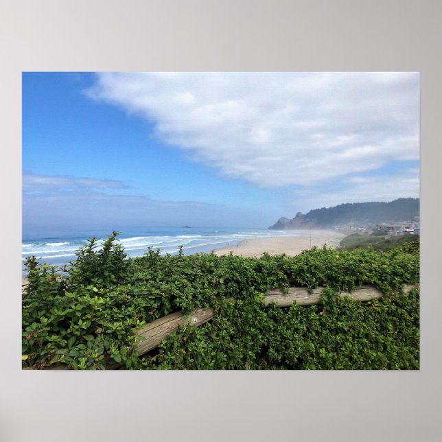Poster Roads End, Lincoln City, Oregon (Devant)