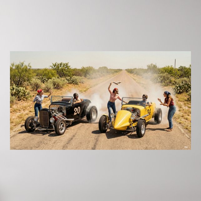 Poster Roadside Dreams of the 60s and 70s (Devant)