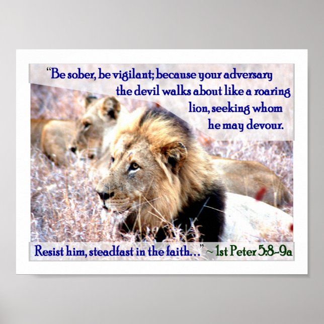 Poster Roaring Lion (Devant)