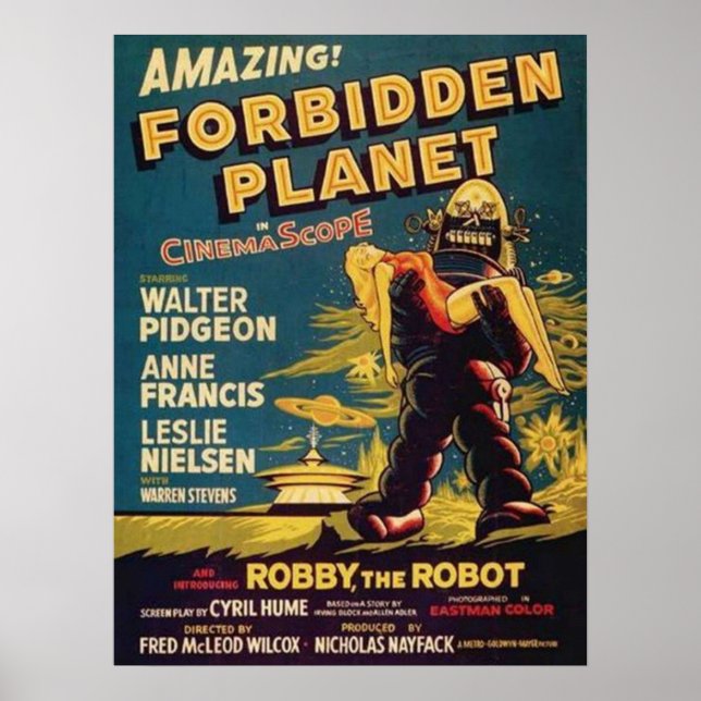 Poster Robbie le robot planète interdite (Devant)