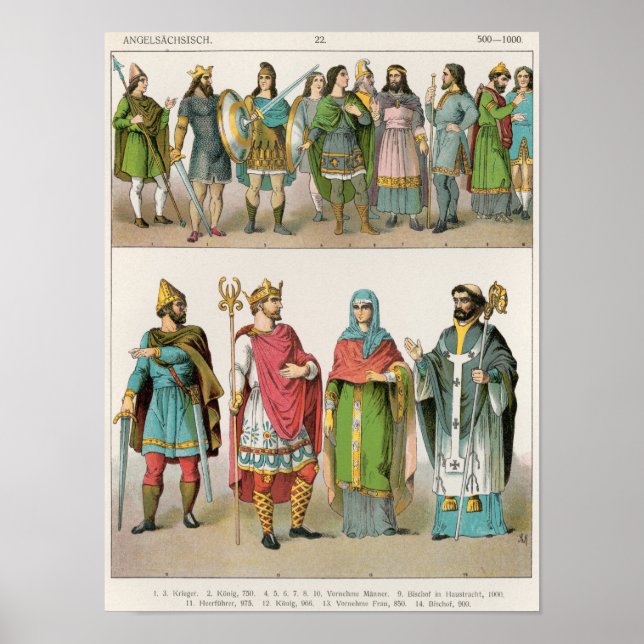 Poster Robe anglo-saxonne (Devant)