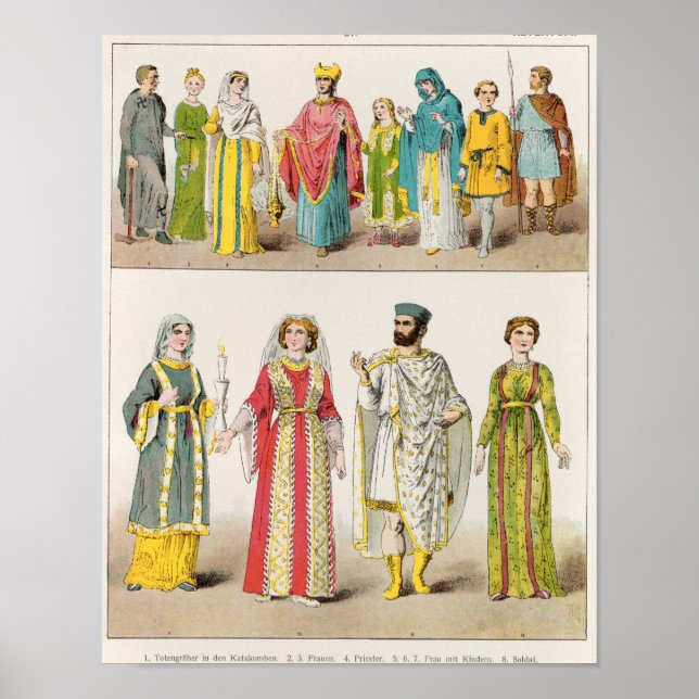 Poster robe chrétienne romaine (Devant)