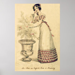 Poster Robe de boule de Jane Austen Regency
