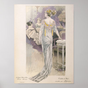 Poster Robe de boule, des 'modes De Paris de Les Grandes