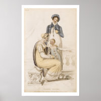 Robe de marche, plaque de mode du Re d'Ackermann