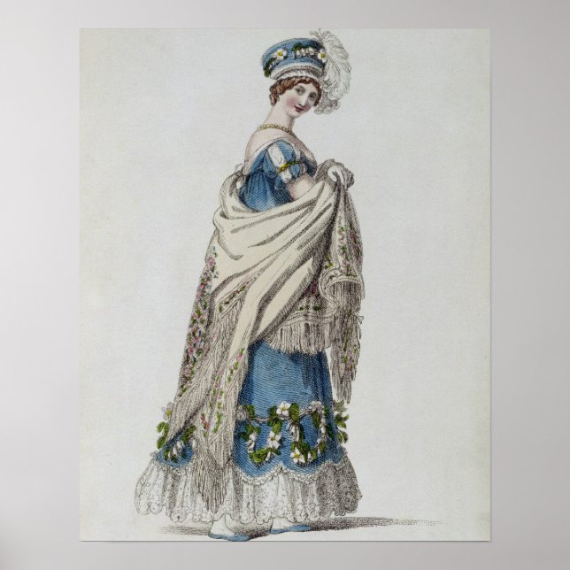 Poster Robe de marche, plaque de mode du Repo d'Ackermann (Devant)