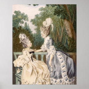 Poster Robe de matin pour dames, 1771 (gravure sur couleu