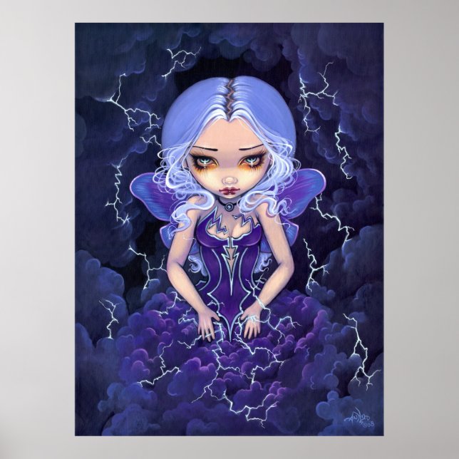 Poster Robe de tempêtes ART IMPRIMER Fée gothique (Devant)
