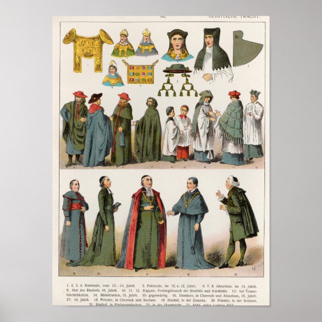 Poster Robe ecclésiastique (Devant)