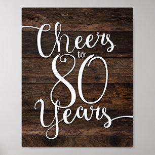 Poster ROBE Rustique CHic JUSQU'À 80 ANS Signe Imprimer