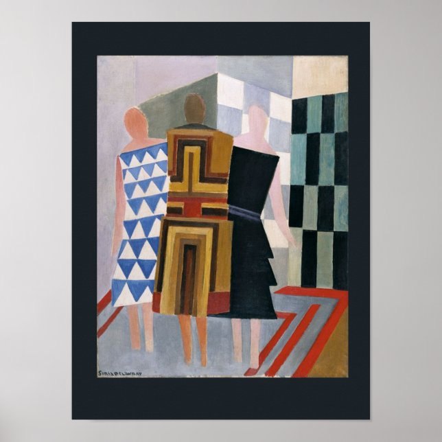 Poster Robe simultanée par Sonia Delaunay, (Devant)